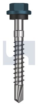 METAL SDS HEX HEAD + WASHER CL4 BR MET SEAL HX S:14-10X 50 thumbnail 3