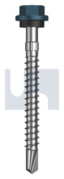 METAL SDS HEX HEAD + WASHER CL4 BR MET SEAL HX S:14-10X 65 thumbnail 3