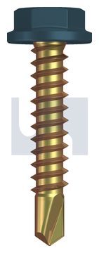 METAL SDS FLANGED HEX HEAD ZYP BR MET FLG HX:10-16X 25 thumbnail 3