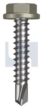 METAL SDS FLANGED HEX HEAD CL4 BU MET FLG HX:10-16X 25 thumbnail 3