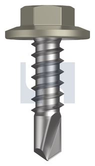METAL SDS FLANGED HEX HEAD CL4 BU MET FLG HX:12-14X 20 thumbnail 3