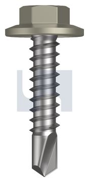 METAL SDS FLANGED HEX HEAD CL4 BU MET FLG HX:12-14X 25 thumbnail 3