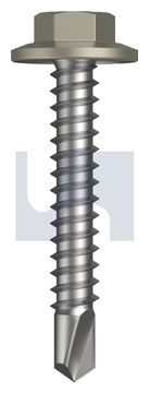METAL SDS FLANGED HEX HEAD CL4 BU MET FLG HX:12-14X 35 thumbnail 3