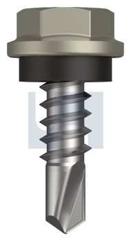 METAL SDS HEX HEAD + WASHER CL4 BU MET SEAL HX:10-16X 16 thumbnail 3