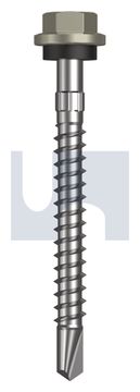 METAL SDS HEX HEAD + WASHER CL4 BU MET SEAL HX S:14-10X 65 thumbnail 3