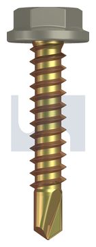 METAL SDS FLANGED HEX HEAD ZYP BU MET FLG HX:10-16X 25 thumbnail 3