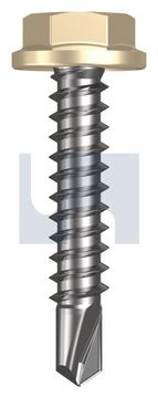 METAL SDS FLANGED HEX HEAD CL4 CC MET FLG HX:10-16X 25 thumbnail 3