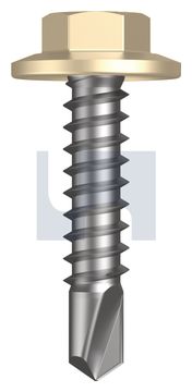 METAL SDS FLANGED HEX HEAD CL4 CC MET FLG HX:12-14X 25 thumbnail 3