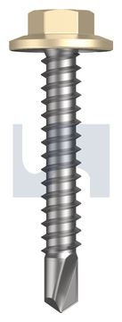 METAL SDS FLANGED HEX HEAD CL4 CC MET FLG HX:12-14X 35 thumbnail 3