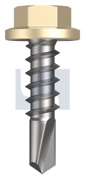 METAL SDS FLANGED HEX HEAD CL4 CC MET FLG HX:14-10X 25 thumbnail 3