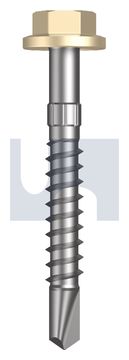 METAL SDS FLG HEX HEAD CL4 CC MET FLG HX S:14-10X 75 thumbnail 3