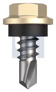 METAL SDS HEX HEAD + WASHER CL4 CC MET SEAL HX: 8-18X 12 thumbnail 3