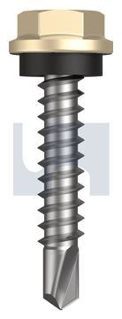 METAL SDS HEX HEAD + WASHER CL4 CC MET SEAL HX:10-16X 25 thumbnail 3