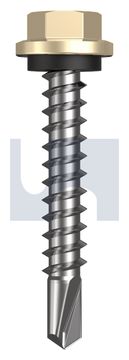 METAL SDS HEX HEAD + WASHER CL4 CC MET SEAL HX:14-10X 42 thumbnail 3