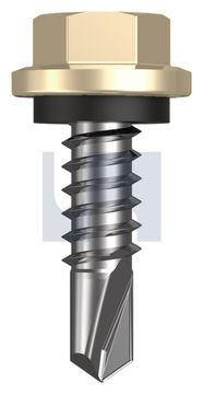 METAL SDS HEX HEAD + WASHER CL4 CC MET SEAL HX:14-14X 22 thumbnail 3