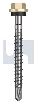 METAL SDS HEX HEAD + WASHER CL4 CC MET SEAL HX S:14-10X 65 thumbnail 3