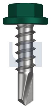 METAL SDS FLANGED HEX HEAD CL4 CG MET FLG HX:14-10X 25 thumbnail 3