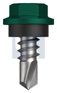 METAL SDS HEX HEAD + WASHER CL4 CG MET SEAL HX: 8-18X 12 thumbnail 3