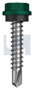 METAL SDS HEX HEAD + WASHER CL4 CG MET SEAL HX:10-16X 25 thumbnail 3