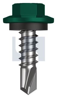METAL SDS HEX HEAD + WASHER CL4 CG MET SEAL HX:12-14X 20 thumbnail 3