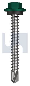 METAL SDS HEX HEAD + WASHER CL4 CG MET SEAL HX:12-14X 45 thumbnail 3