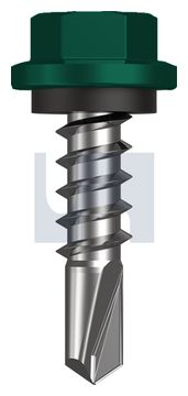 METAL SDS HEX HEAD + WASHER CL4 CG MET SEAL HX:14-10X 25 thumbnail 3