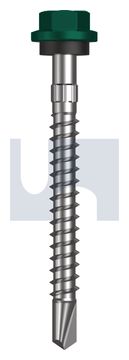 METAL SDS HEX HEAD + WASHER CL4 CG MET SEAL HX S:14-10X 65 thumbnail 3