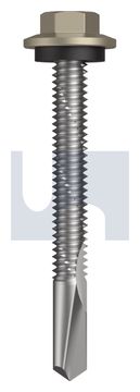 s500 SDS HEX HEAD + WASHER CL4 CO S500 SEAL HX:12-24X 65 thumbnail 3