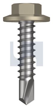 METAL SDS FLANGED HEX HEAD CL4 CO MET FLG HX:12-14X 25 thumbnail 3