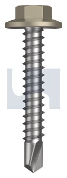 METAL SDS FLANGED HEX HEAD CL4 CO MET FLG HX:12-14X 35 thumbnail 3