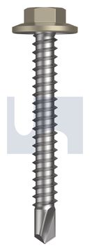 METAL SDS FLANGED HEX HEAD CL4 CO MET FLG HX:12-14X 45 thumbnail 3