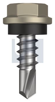 METAL SDS HEX HEAD + WASHER CL4 CO MET SEAL HX:10-16X 16 thumbnail 3