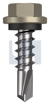 METAL SDS HEX HEAD + WASHER CL4 CO MET SEAL HX:14-10X 25 thumbnail 3