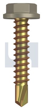 METAL SDS FLANGED HEX HEAD ZYP CO MET FLG HX:10-16X 25 thumbnail 3