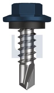 METAL SDS HEX HEAD + WASHER CL4 DO MET SEAL HX:12-14X 20 thumbnail 3
