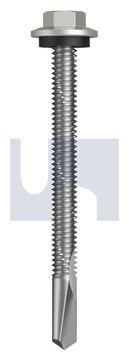 s500 SDS HEX HEAD + WASHER CL4 DU S500 SEAL HX:12-24X 65 thumbnail 3