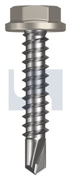 METAL SDS FLANGED HEX HEAD CL4 DU MET FLG HX:10-16X 25 thumbnail 3