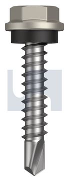 METAL SDS HEX HEAD + WASHER CL4 DU MET SEAL HX:10-16X 25 thumbnail 3
