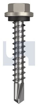 METAL SDS HEX HEAD + WASHER CL4 DU MET SEAL HX:14-10X 42 thumbnail 3