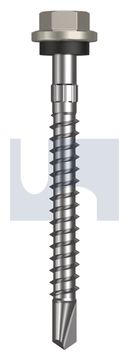 METAL SDS HEX HEAD + WASHER CL4 DU MET SEAL HX S:14-10X 65 thumbnail 3