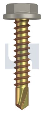 METAL SDS FLANGED HEX HEAD ZYP DU MET FLG HX:10-16X 25 thumbnail 3