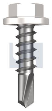 METAL SDS FLANGED HEX HEAD CL4 DW MET FLG HX:14-10X 25 thumbnail 3
