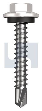 METAL SDS HEX HEAD + WASHER CL4 DW MET SEAL HX:12-14X 35 thumbnail 3