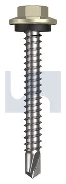 METAL SDS HEX HEAD + WASHER CL4 EH MET SEAL HX:12-14X 45 thumbnail 3