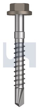 METAL SDS FLG HEX HEAD CL4 GU MET FLG HX S:14-10X 75 thumbnail 3