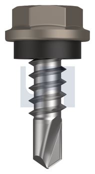 METAL SDS HEX HEAD + WASHER CL4 GU MET SEAL HX:10-16X 16 thumbnail 3