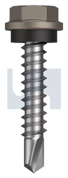 METAL SDS HEX HEAD + WASHER CL4 GU MET SEAL HX:10-16X 25 thumbnail 3