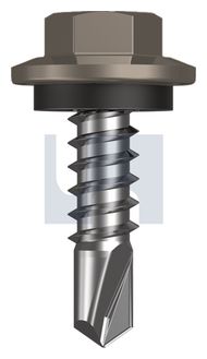 METAL SDS HEX HEAD + WASHER CL4 GU MET SEAL HX:12-14X 20 thumbnail 3