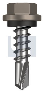 METAL SDS HEX HEAD + WASHER CL4 GU MET SEAL HX:14-10X 25 thumbnail 3