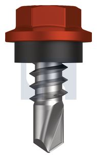 METAL SDS HEX HEAD + WASHER CL4 HE MET SEAL HX: 8-18X 12 thumbnail 3